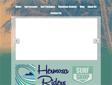 Tablet Screenshot of hermosariderssurfschool.com